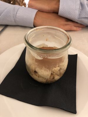 Raw coconut cashew tiramisu at Gintilla in Cagliari