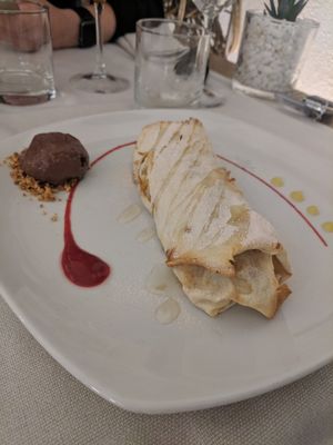 Strudel at Gintilla in Cagliari