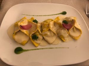 Spinach Ravioli  at Gintilla in Cagliari