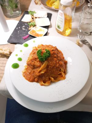 Seitan ragù at Gintilla in Cagliari