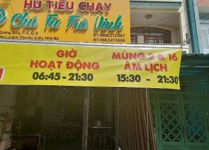 Opening times at Hủ tiếu chay Chú Tư - Tạ Quang Bửu in Thành Phố Hồ Chí Minh
