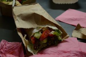 Falafel wrap. at Horizontal in St Petersburg