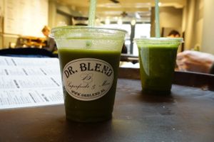 Delicious (but pricey) juices at Dr. Blend in Amsterdam