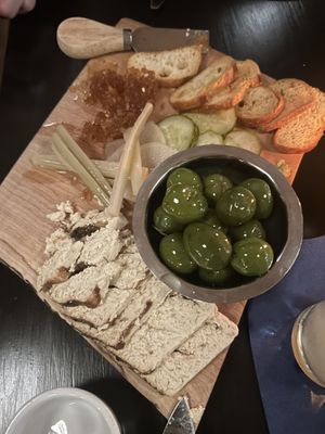 Vegan cheeze plate  at Adelleda in Portland