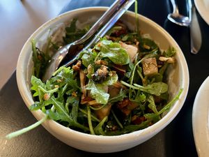 a wonderful smokey pear salad…  at Adelleda in Portland
