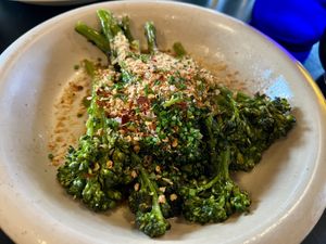impressive broccoli!  at Adelleda in Portland