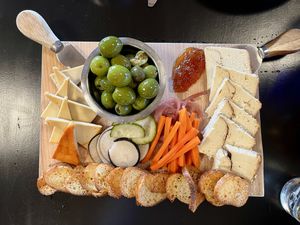 cheese board for two — so good!  at Adelleda in Portland