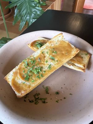 Confit garlic bread, yes please!   at Adelleda in Portland