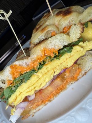 Plant-based breakfast sandwich    at Butterface in Las Vegas