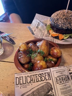 Patatas and bulgogi burger  at Festina Lente in Amsterdam