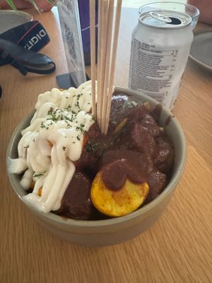 Patatas bravas at Almalibre Açaí House 💜 Perez Pujol in Valencia