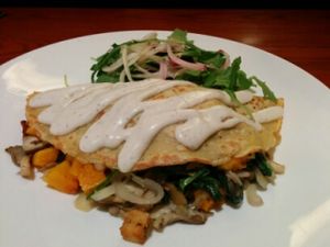 The mushrooms crepe at Candle 79 in New York City