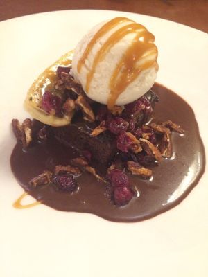 Mexican chocolate brownie at Candle 79 in New York City