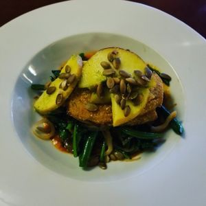 corn crusted seitan at Candle 79 in New York City