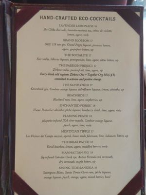 The menu, as of 6/17/19 at Candle 79 in New York City