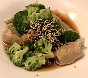 Steamed dumplings  at Candle 79 in New York City