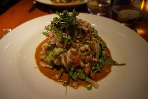 Living zucchini lasagna  at Candle 79 in New York City