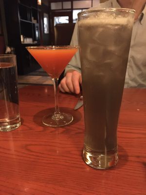 Lavender lemonade and gin garden  at Candle 79 in New York City