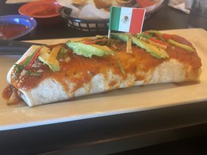 Vegan burritoos  at Mr. Chilaquil Mexican Grill & Cantina in Montoursville