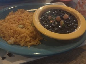 Black beans and ricee  at Mr. Chilaquil Mexican Grill & Cantina in Montoursville