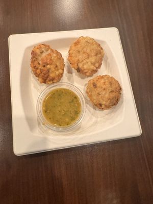 Sabudana Vada (sago fritters) - vegan  at Keshav Foods in Brampton
