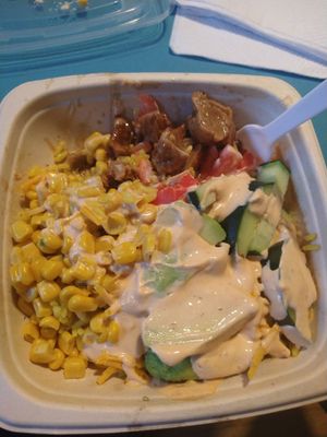 Sprout Bowl with Citrus Rib at Sprout Vegan 2.0 in Baltimore