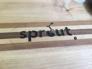 Table at Sprout Vegan 2.0 in Baltimore