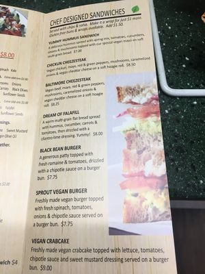 Sandwiches at Sprout Vegan 2.0 in Baltimore