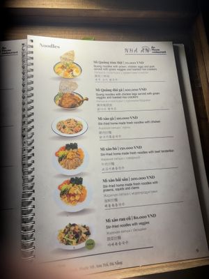 Noodles and veg   at Nhà An - Vietnamese local food restaurant and vegan in Da Nang