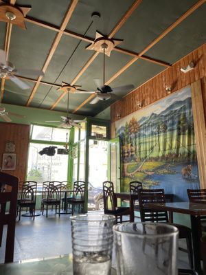 Inside decor  at New Chiang Mai in Hilo