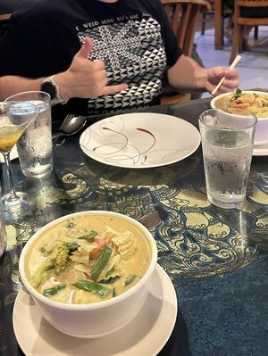 vegan yellow curry  at New Chiang Mai in Hilo