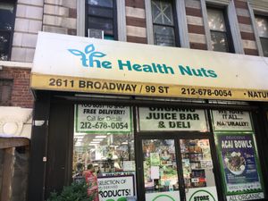 Front entrance at The Health Nuts - Broadway in New York City