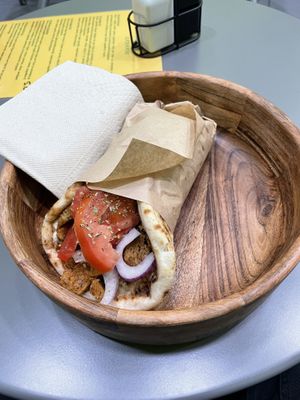 the erotical gyros (4€)  at Vegan Stories by Konstantinos in Athens