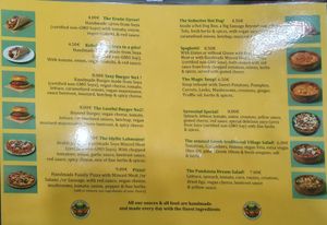 Menu at Vegan Stories by Konstantinos in Athens