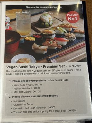   at VEGGIE SUSHI JAPAN - ヴィーガン寿司専門店 in Tokyo