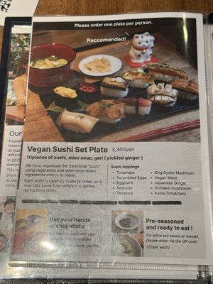   at VEGGIE SUSHI JAPAN - ヴィーガン寿司専門店 in Tokyo