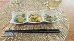Appetizers at VEGGIE SUSHI JAPAN - ヴィーガン寿司専門店 in Tokyo