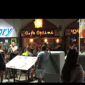 exterior  at Cafe Optimi in Eilat