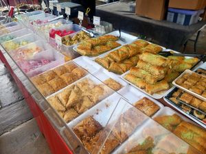 Turkish Delights and Baklavas. at The Field of Olives in England