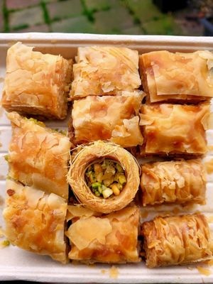 Vegan Baklavas. at The Field of Olives in England