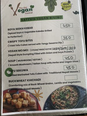   at The Old Vegan Central in Kathmandu