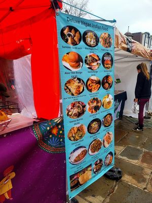 Deluxe Snacks Vegan Food Menu @ Chester Vegan Market Oct 2025. at Deluxe Snacks in Rugby