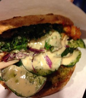 Falafel deliciousness at Amsterdam Falafelshop - 14th St in Washington