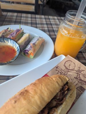 Banh mi meal at LIN VEGAN RESTAURANT & COFFEE in Hải Phòng