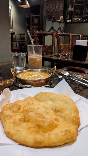 Fried Naan at Annam Restaurant in Tokyo