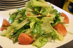 Annam's Green Vegetable Salad at Annam Restaurant in Tokyo