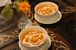 Indian Tomato Soup at Annam Restaurant in Tokyo