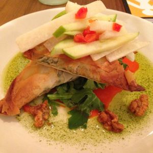 Spanakopita! the best I've ever had at Food Evolution in Ridgefield