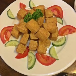Deep fried tofu  at Kay Vegan Bistro in Ho Chi Minh City