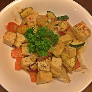 Sweet and sour tofu  at Kay Vegan Bistro in Ho Chi Minh City